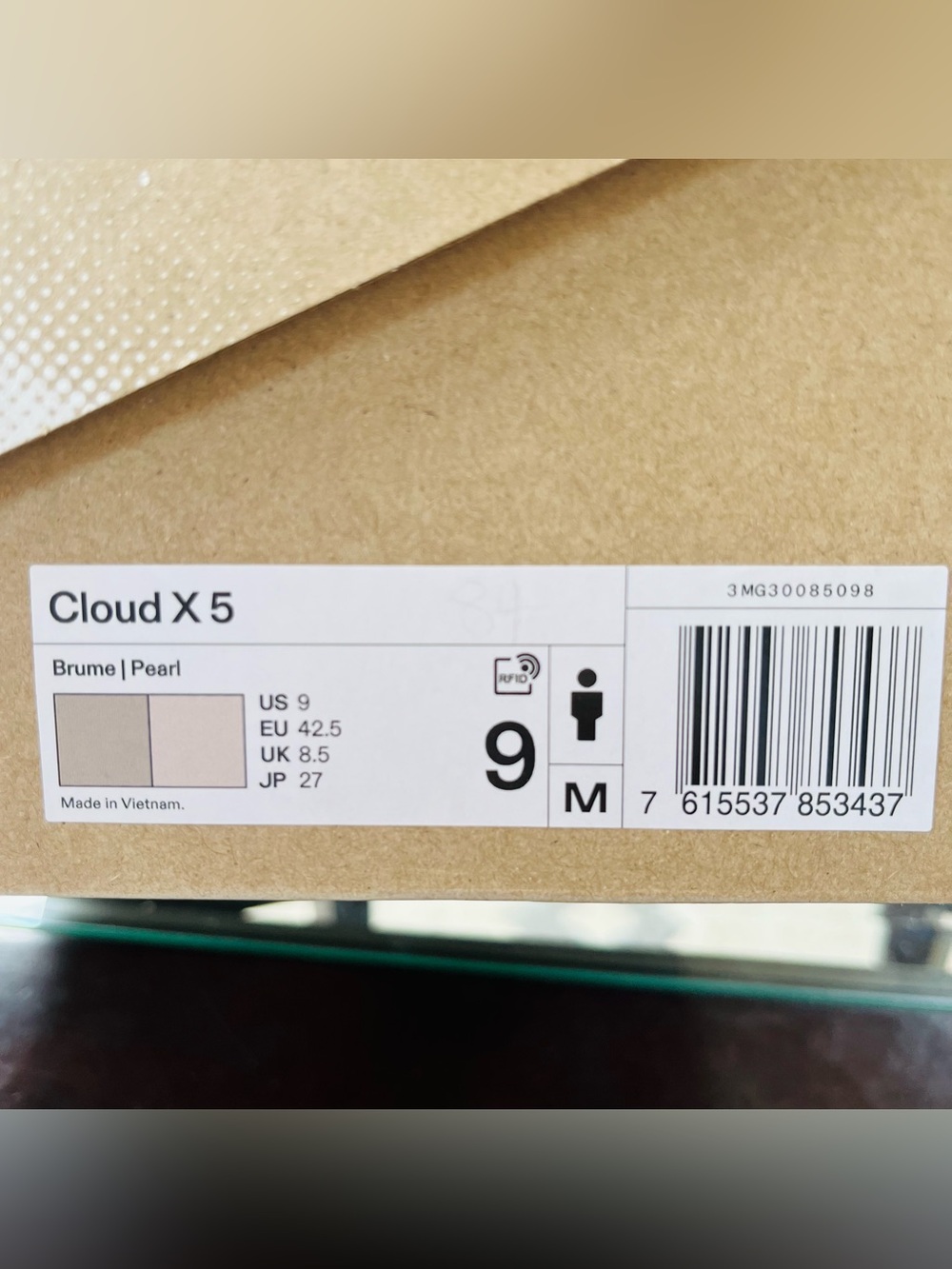 On Cloud X 5 Men’s Running Shoes Brume/Pearl NEW Training Sneakers 3MG30085098 - Picture 8 of 8